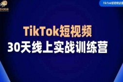 （8871期）TikTok短视频电商实战训练营