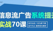 (15660期)信息流广告投放实战70课,一套课学会信息流广告投放