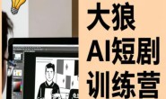 (15712期)大狼-AI短剧训练营