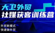 (15716期)大卫-外贸社媒获客独家训练营