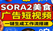 (15752期)Coze扣子智能体工作流一键生成“SORA2美食广告“短视频,全流程保姆级教学