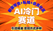 (15783期)AI冷门赛道,引流精准,橱窗带货+私域+会员社区,变现方式多样